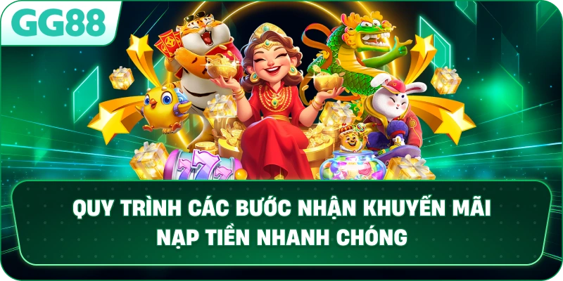 Quy trình các bước nhận khuyến mãi nạp tiền nhanh chóng tại GG88 2026
